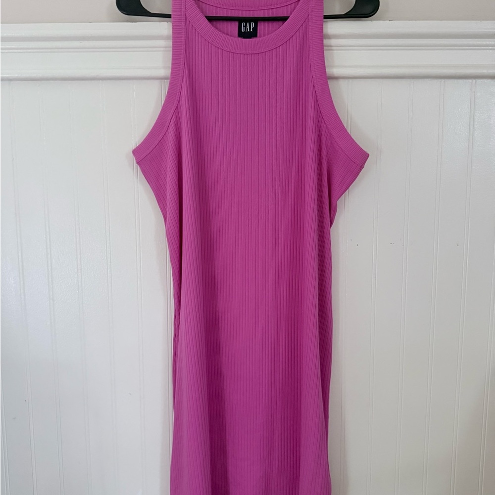 NWOT Pink Ribbed Midi - Picture 2 of 3